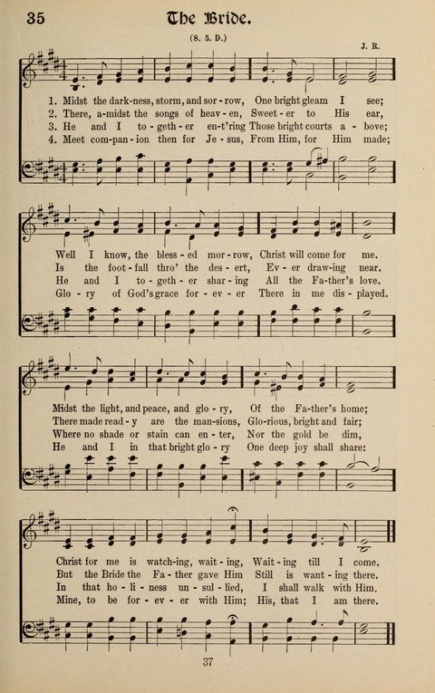 Messages of Love Hymn Book: for Gospel, Sunday School, Special Services and Home Singing page 35