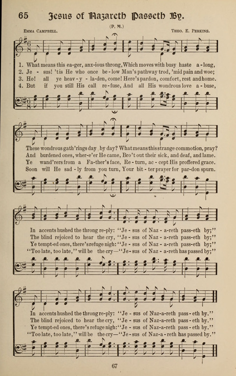 Messages of Love Hymn Book: for Gospel, Sunday School, Special Services and Home Singing page 65