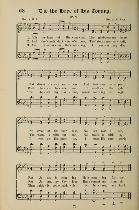 Messages of Love Hymn Book: for Gospel, Sunday School, Special Services and Home Singing page 68
