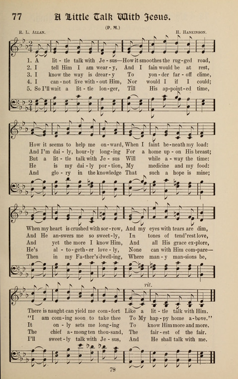 Messages of Love Hymn Book: for Gospel, Sunday School, Special Services and Home Singing page 77