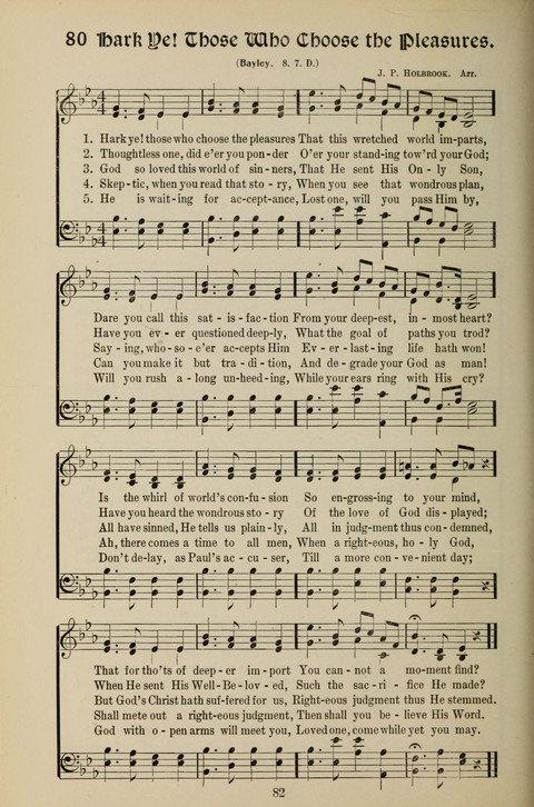 Messages of Love Hymn Book: for Gospel, Sunday School, Special Services and Home Singing page 80