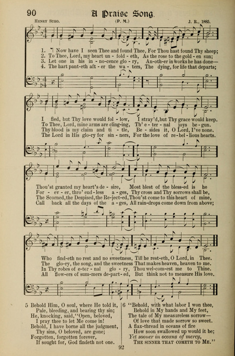 Messages of Love Hymn Book: for Gospel, Sunday School, Special Services and Home Singing page 90
