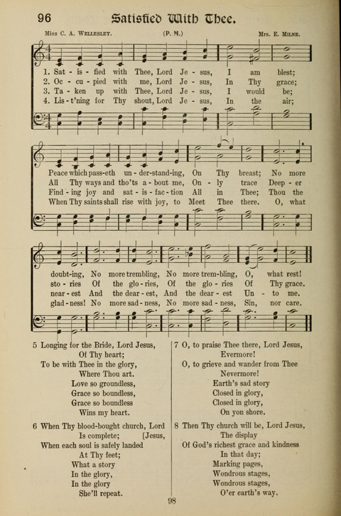 Messages of Love Hymn Book: for Gospel, Sunday School, Special Services and Home Singing page 96