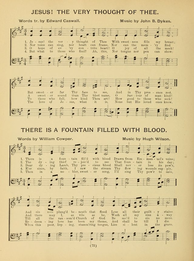 The Most Popular Hymns page 72