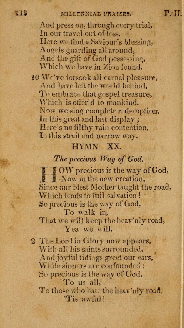 Millennial Praises: containing a collection of gospel hymns, in four parts; adapted to the day of Christ