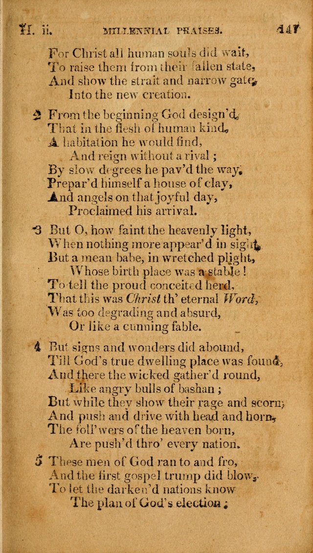Millennial Praises: containing a collection of gospel hymns, in four parts; adapted to the day of Christ