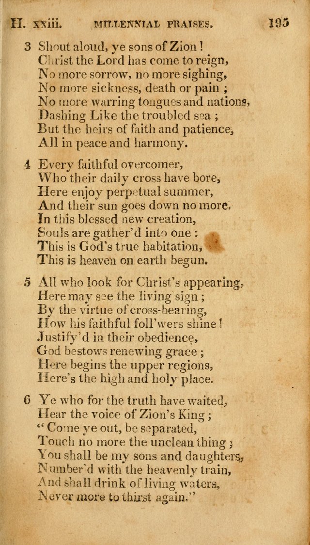 Millennial Praises: containing a collection of gospel hymns, in four parts; adapted to the day of Christ