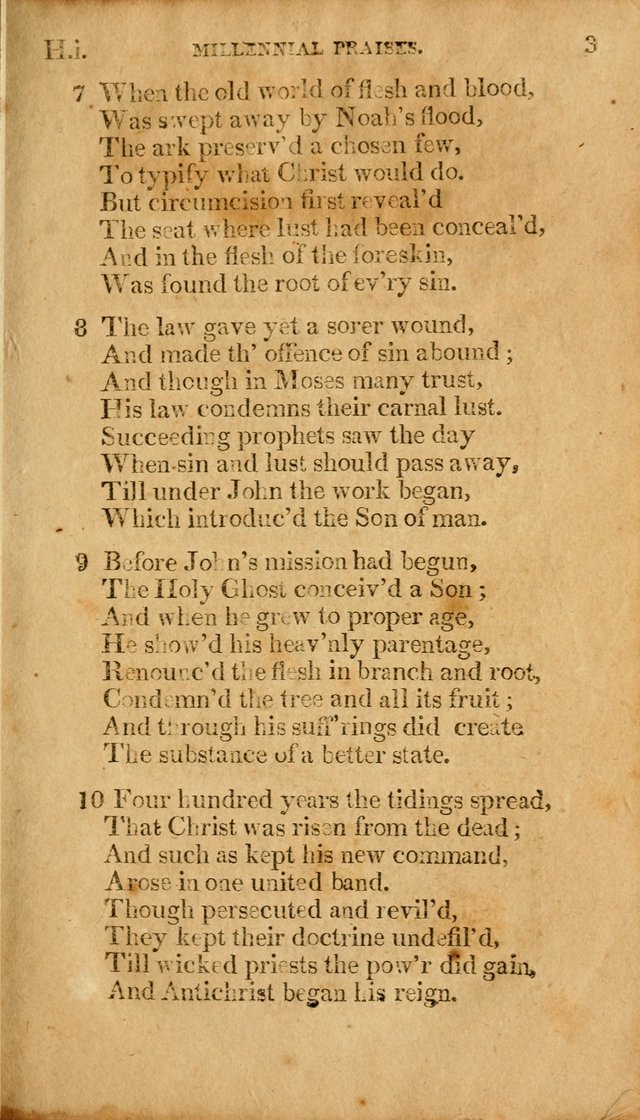 Millennial Praises: containing a collection of gospel hymns, in four parts; adapted to the day of Christ