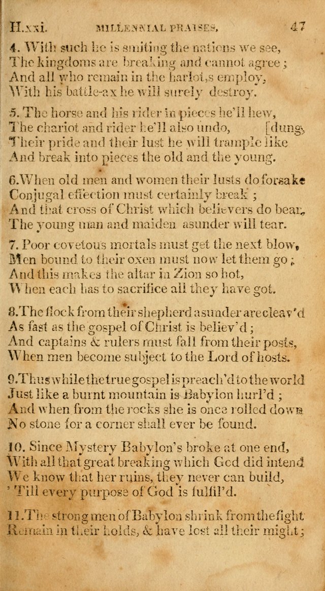 Millennial Praises: containing a collection of gospel hymns, in four parts; adapted to the day of Christ