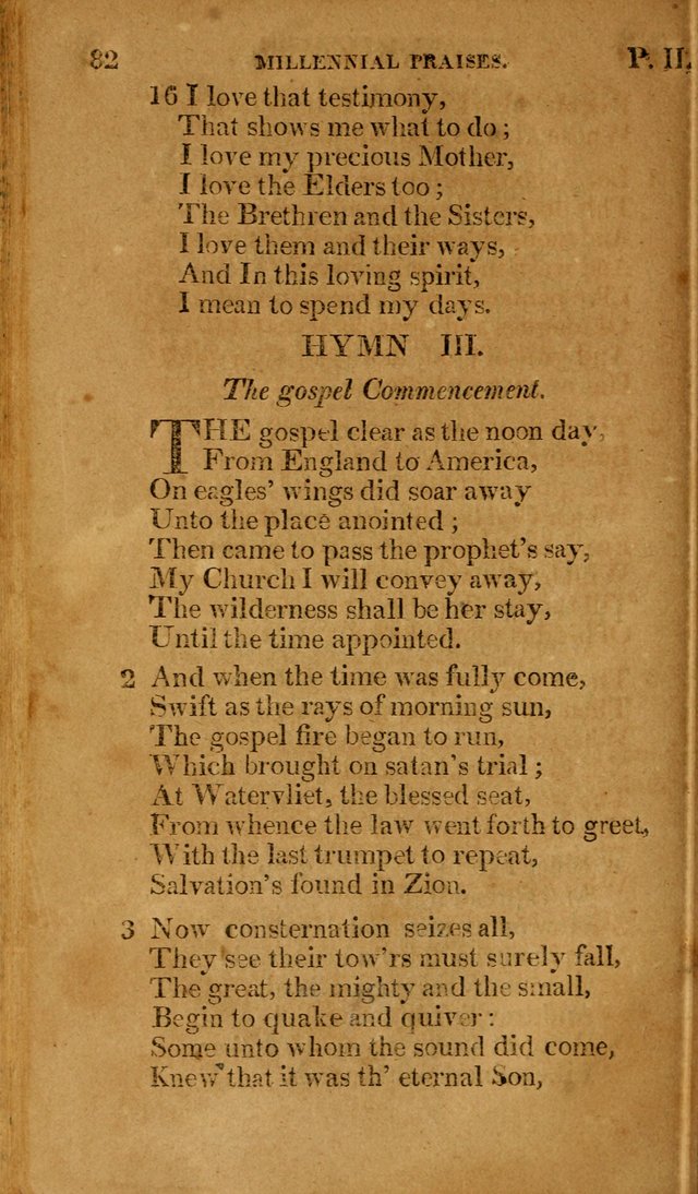 Millennial Praises: containing a collection of gospel hymns, in four parts; adapted to the day of Christ