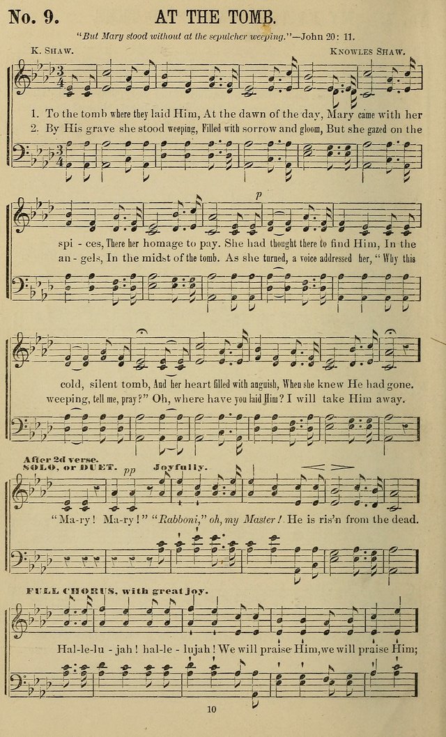 The Morning Star: a collection of new sacred songs, for the Sunday school, prayer meeting, and the social circle page 11