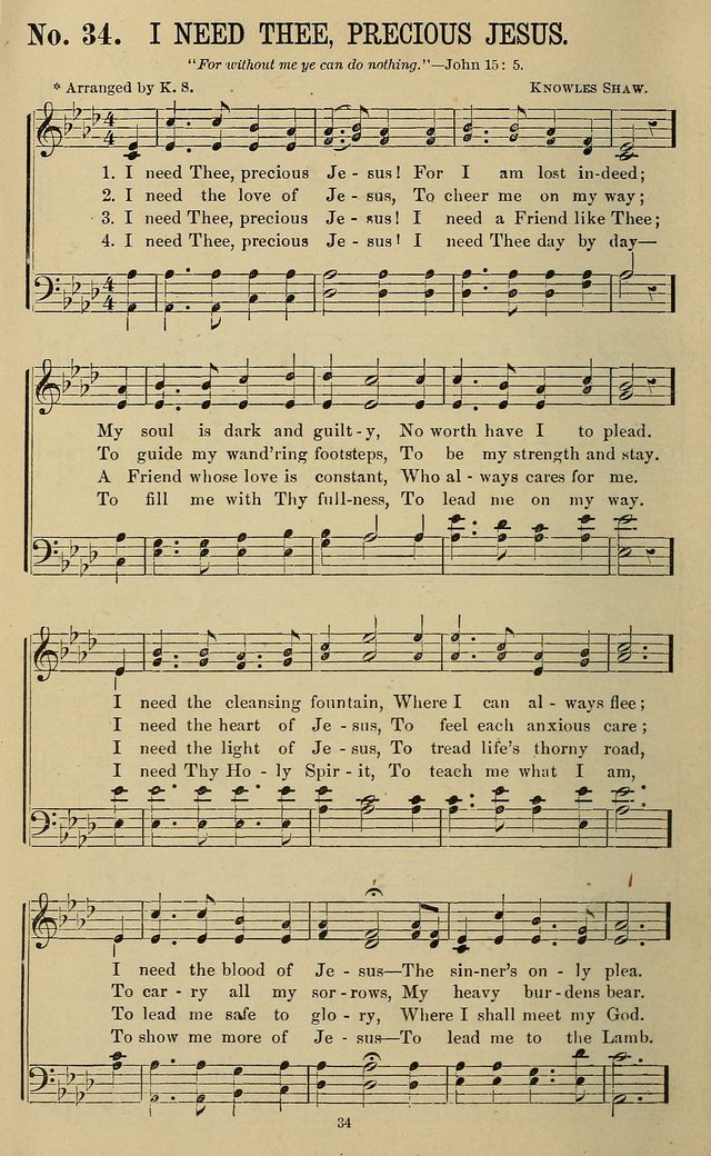 The Morning Star: a collection of new sacred songs, for the Sunday school, prayer meeting, and the social circle page 35
