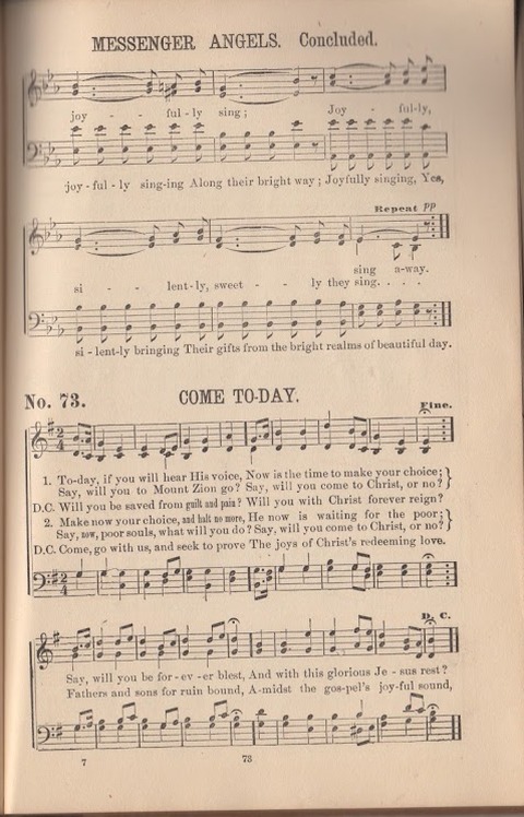 The Morning Star: a collection of new sacred songs, for the Sunday school, prayer meeting, and the social circle page 74