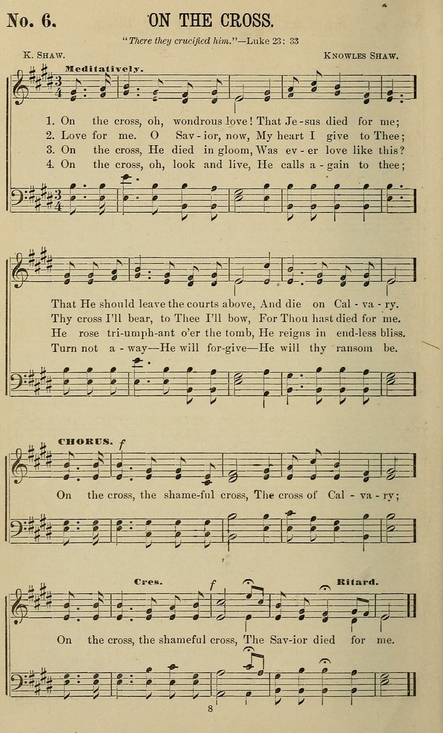 The Morning Star: a collection of new sacred songs, for the Sunday school, prayer meeting, and the social circle page 9