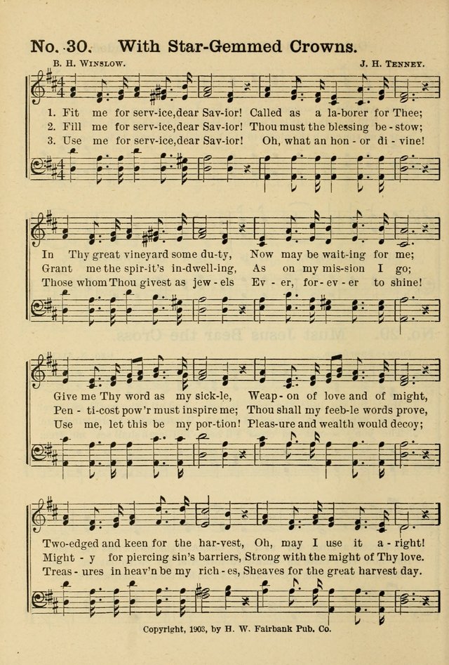 The Message in Song: for use in Sunday schools, young people
