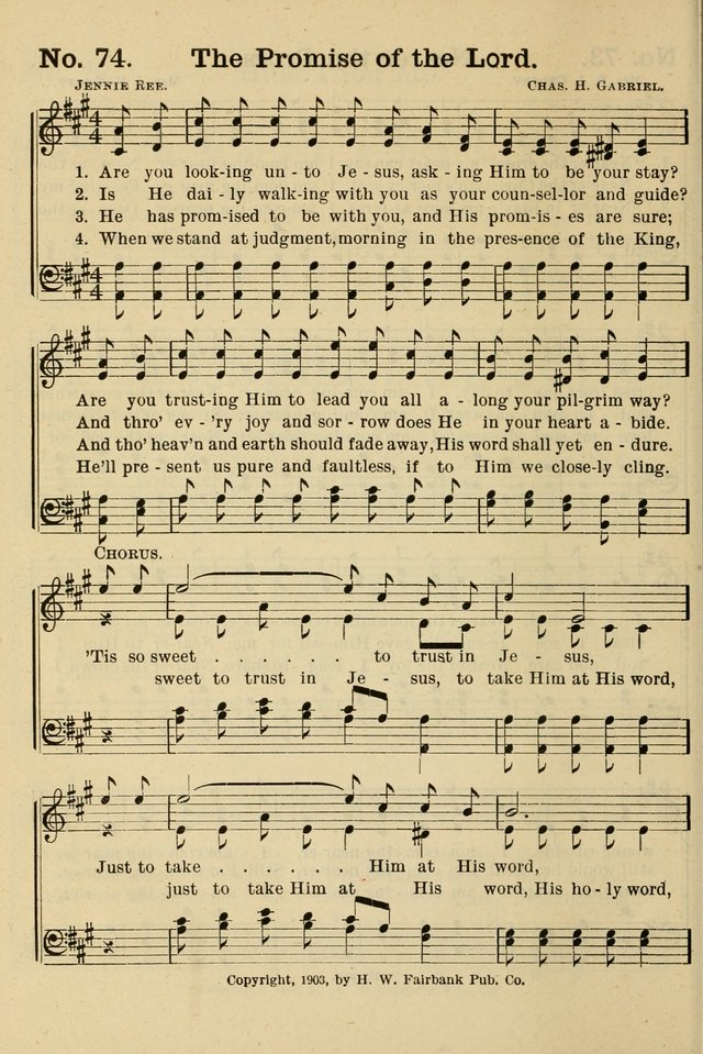 The Message in Song: for use in Sunday schools, young people