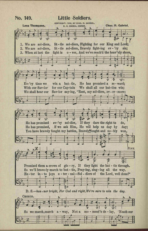 Ministry in Song: A new collection of songs for all relgious services especially arranged for Sunday schools, Epworth Leagues, prayer meetings and revivals page 152