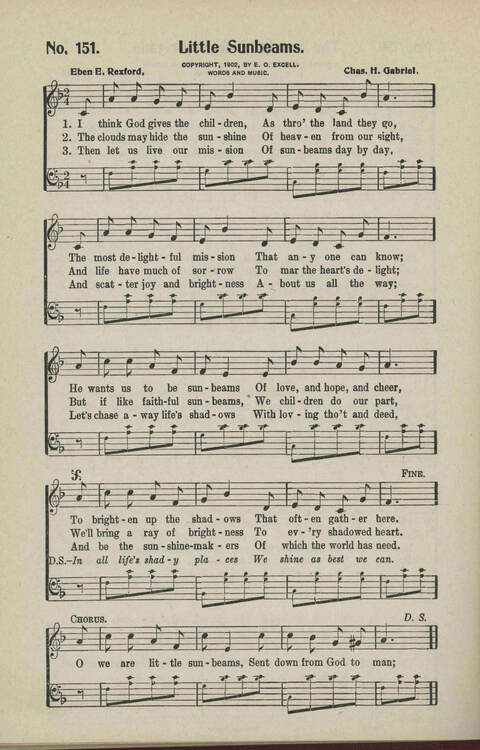 Ministry in Song: A new collection of songs for all relgious services especially arranged for Sunday schools, Epworth Leagues, prayer meetings and revivals page 154