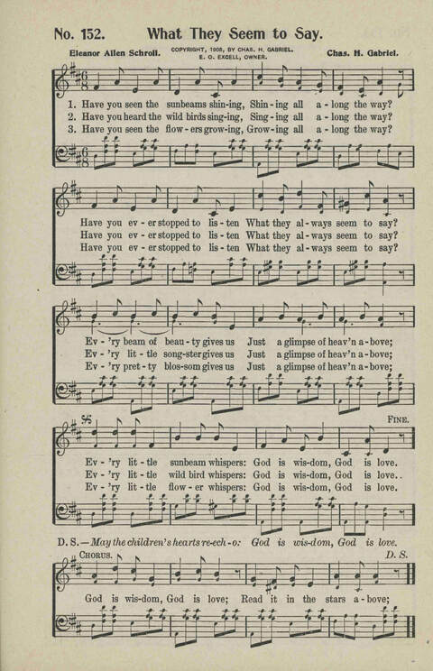 Ministry in Song: A new collection of songs for all relgious services especially arranged for Sunday schools, Epworth Leagues, prayer meetings and revivals page 155