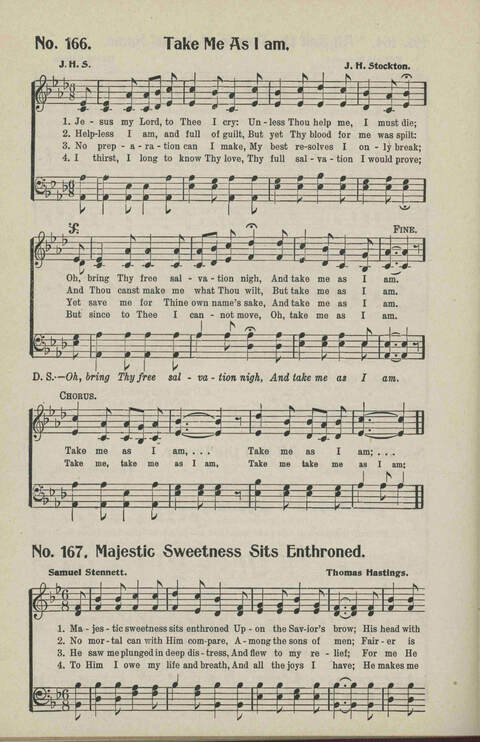 Ministry in Song: A new collection of songs for all relgious services especially arranged for Sunday schools, Epworth Leagues, prayer meetings and revivals page 166