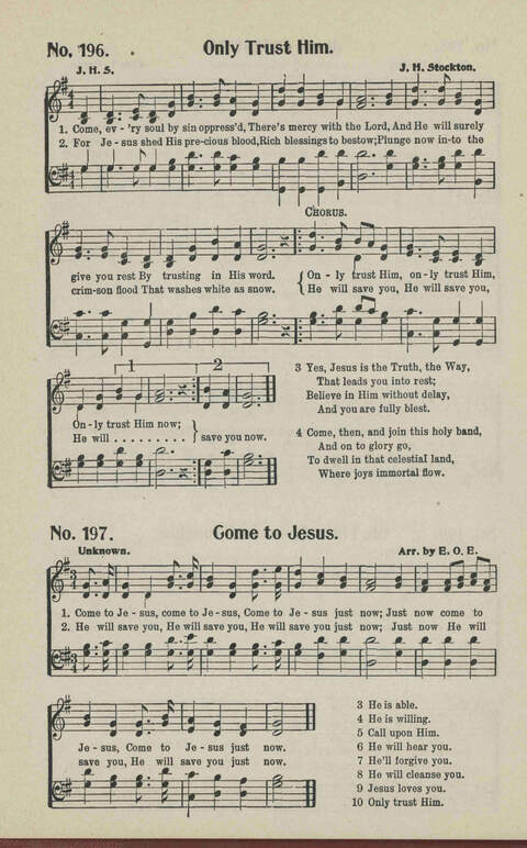 Ministry in Song: A new collection of songs for all relgious services especially arranged for Sunday schools, Epworth Leagues, prayer meetings and revivals page 183