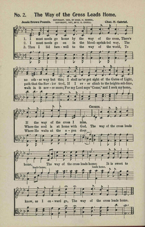 Ministry in Song: A new collection of songs for all relgious services especially arranged for Sunday schools, Epworth Leagues, prayer meetings and revivals page 2
