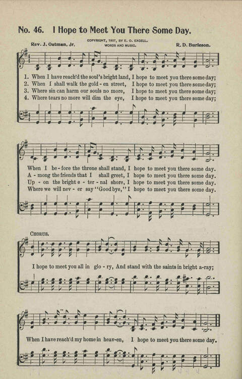Ministry in Song: A new collection of songs for all relgious services especially arranged for Sunday schools, Epworth Leagues, prayer meetings and revivals page 46