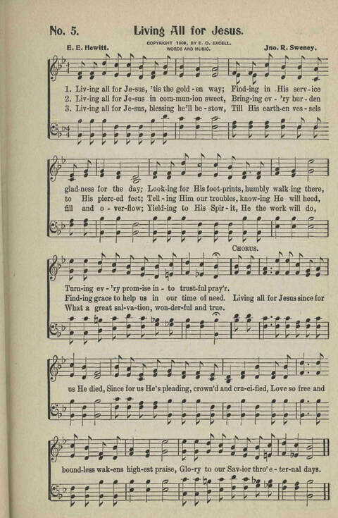 Ministry in Song: A new collection of songs for all relgious services especially arranged for Sunday schools, Epworth Leagues, prayer meetings and revivals page 5