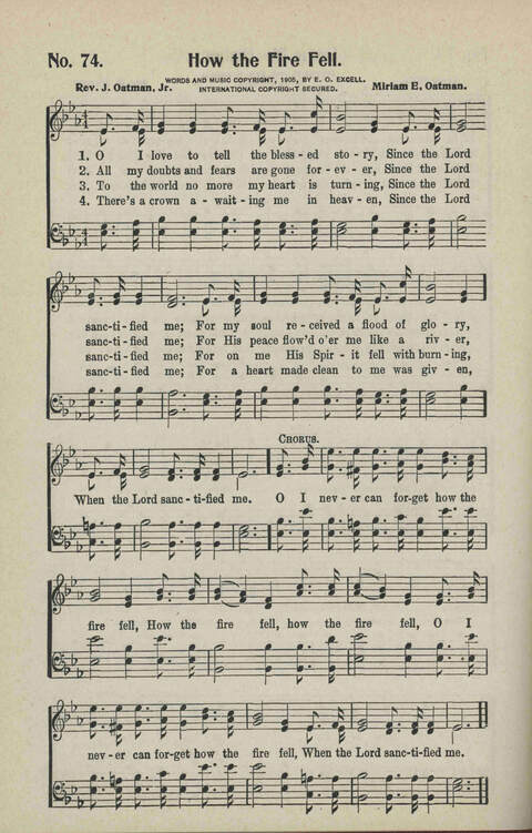 Ministry in Song: A new collection of songs for all relgious services especially arranged for Sunday schools, Epworth Leagues, prayer meetings and revivals page 74