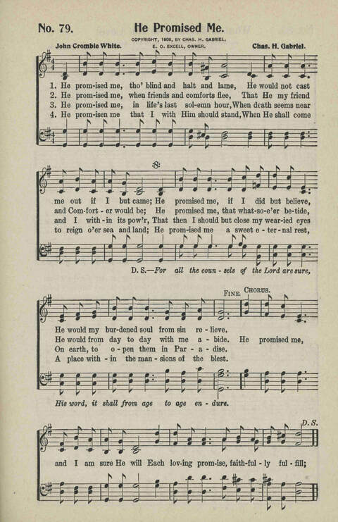 Ministry in Song: A new collection of songs for all relgious services especially arranged for Sunday schools, Epworth Leagues, prayer meetings and revivals page 79