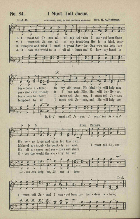 Ministry in Song: A new collection of songs for all relgious services especially arranged for Sunday schools, Epworth Leagues, prayer meetings and revivals page 84