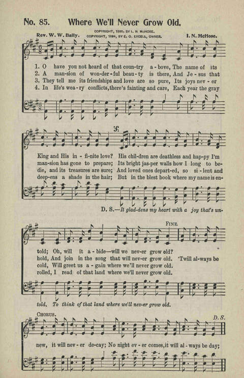 Ministry in Song: A new collection of songs for all relgious services especially arranged for Sunday schools, Epworth Leagues, prayer meetings and revivals page 85