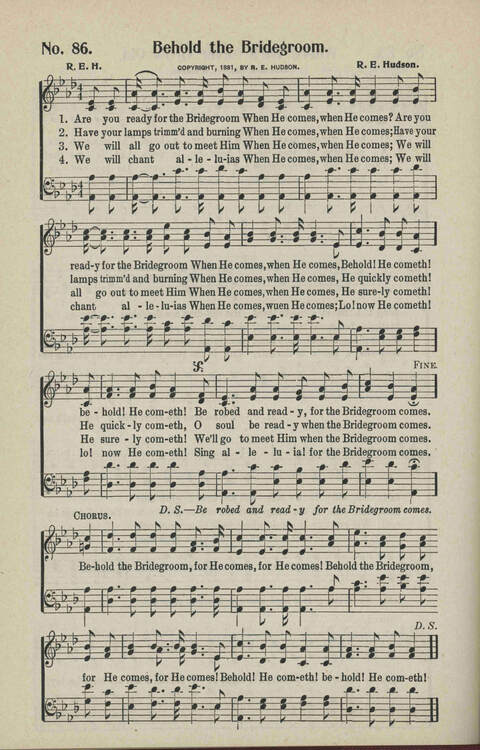 Ministry in Song: A new collection of songs for all relgious services especially arranged for Sunday schools, Epworth Leagues, prayer meetings and revivals page 86