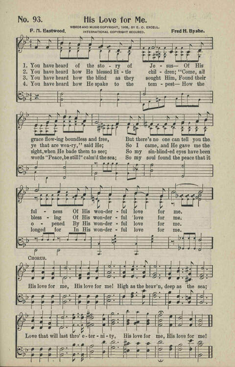 Ministry in Song: A new collection of songs for all relgious services especially arranged for Sunday schools, Epworth Leagues, prayer meetings and revivals page 93