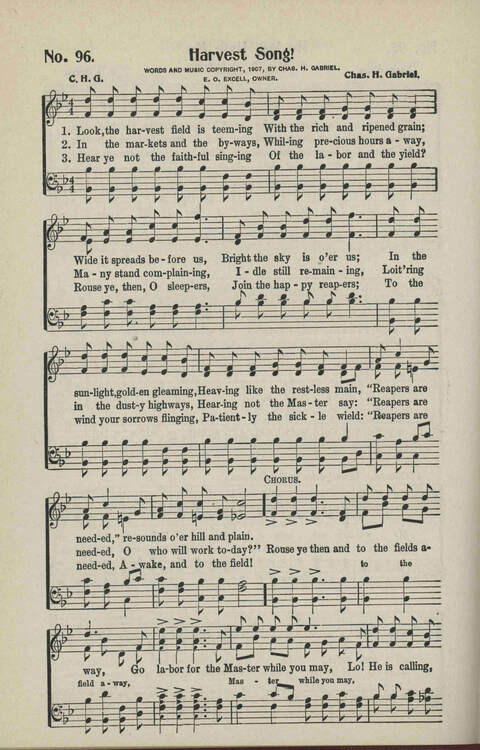 Ministry in Song: A new collection of songs for all relgious services especially arranged for Sunday schools, Epworth Leagues, prayer meetings and revivals page 96