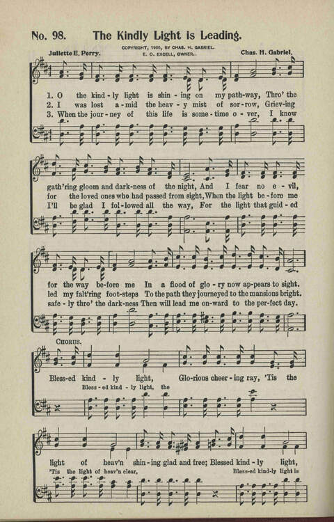 Ministry in Song: A new collection of songs for all relgious services especially arranged for Sunday schools, Epworth Leagues, prayer meetings and revivals page 98