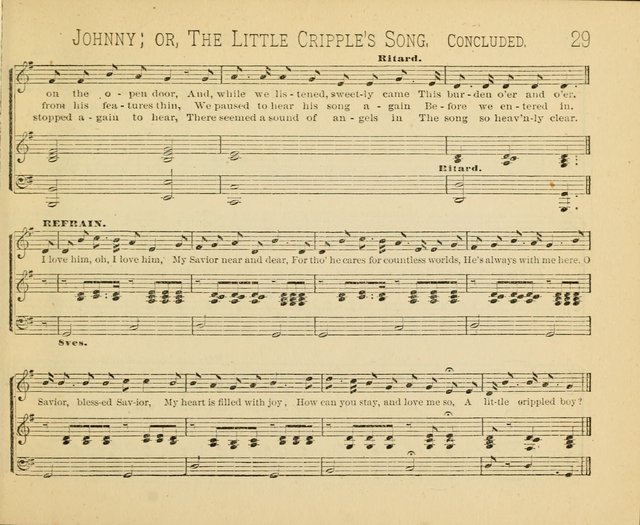 Minnetonka Songs: for Sabbath Schools, compiled especially for the Minnetonka Sabbath-School Assembly page 29
