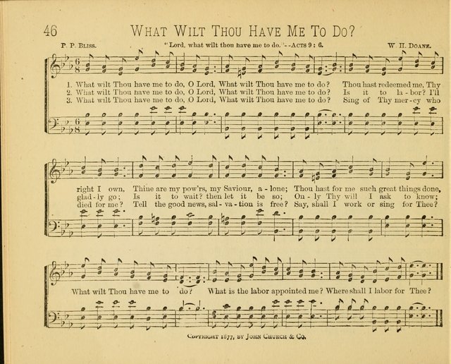 Minnetonka Songs: for Sabbath Schools, compiled especially for the Minnetonka Sabbath-School Assembly page 46