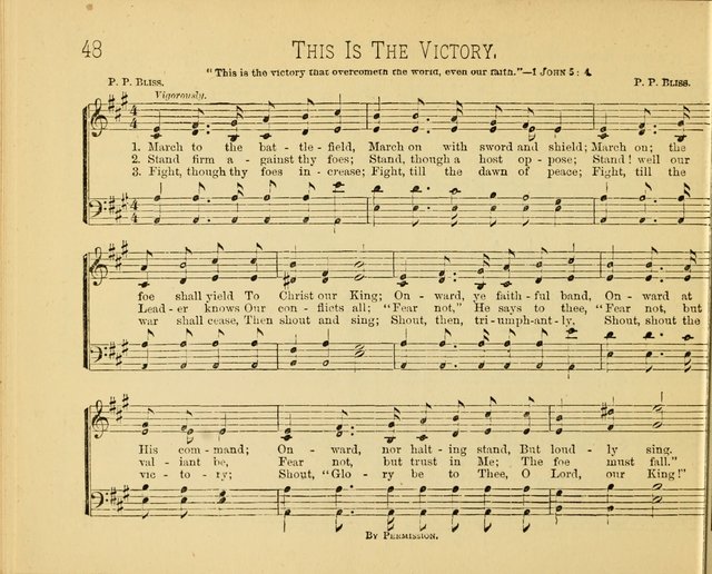 Minnetonka Songs: for Sabbath Schools, compiled especially for the Minnetonka Sabbath-School Assembly page 48