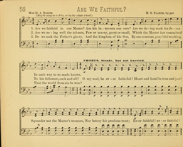 Minnetonka Songs: for Sabbath Schools, compiled especially for the Minnetonka Sabbath-School Assembly page 56