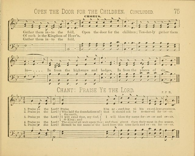 Minnetonka Songs: for Sabbath Schools, compiled especially for the Minnetonka Sabbath-School Assembly page 75