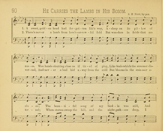 Minnetonka Songs: for Sabbath Schools, compiled especially for the Minnetonka Sabbath-School Assembly page 90