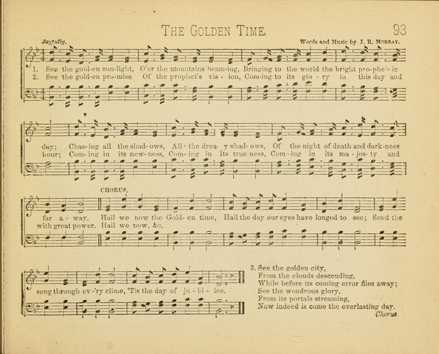 Minnetonka Songs: for Sabbath Schools, compiled especially for the Minnetonka Sabbath-School Assembly page 93