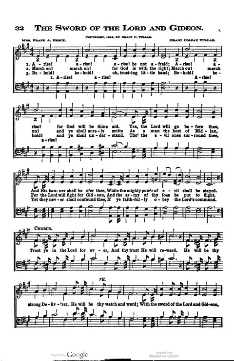 Manly Songs for Christian Men: a collection of sacred songs adapted to the needs of male singers page 32