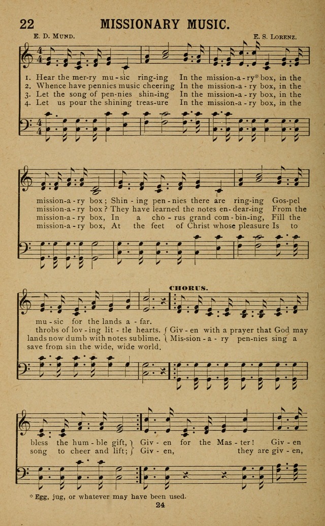 Missionary Songs: for the use of missionary societies, missionary and gleaners