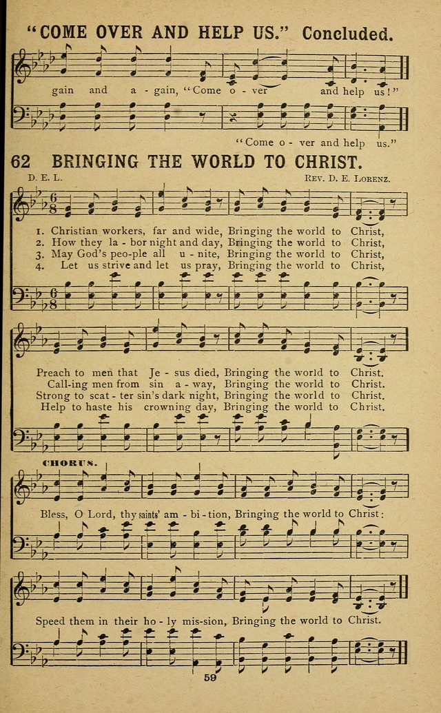 Missionary Songs: for the use of missionary societies, missionary and gleaners