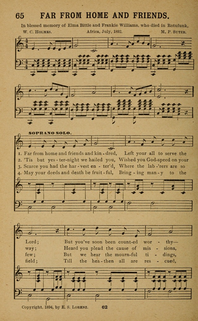 Missionary Songs: for the use of missionary societies, missionary and gleaners
