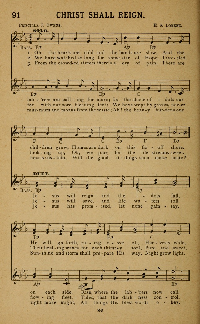 Missionary Songs: for the use of missionary societies, missionary and gleaners