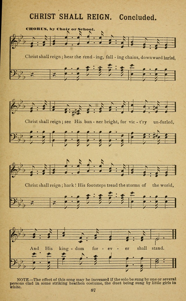 Missionary Songs: for the use of missionary societies, missionary and gleaners
