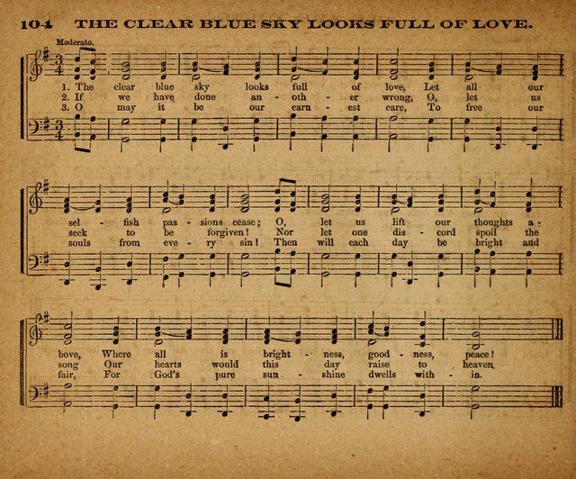 The Morning Stars Sang Together: a book of religious songs for Sunday schools and the home circle page 105